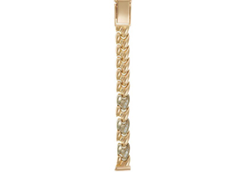 Золотые браслеты для часов с ушком 8 мм.