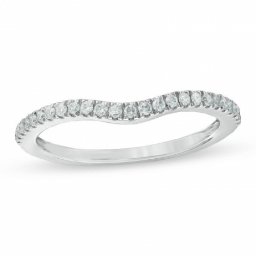 Обручальное кольцо "Изгиб души" с бриллиантами