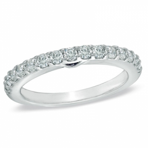 Обручальное кольцо дорожка с бриллиантами и сапфирами