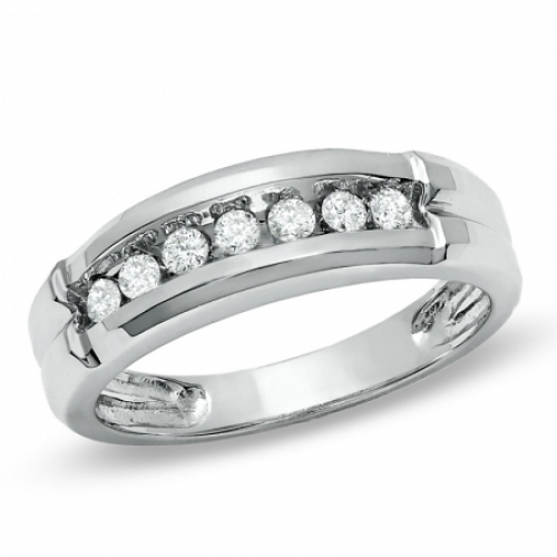 Мужское обручальное кольцо "Стивен" с бриллиантами