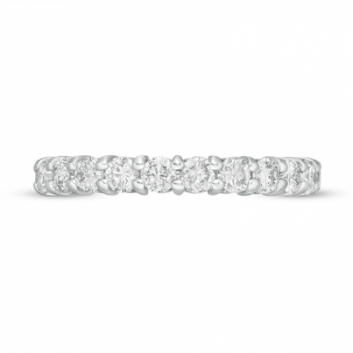 Обручальное кольцо "Блестящий вкус" из белого золота с бриллиантами