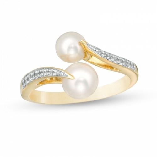 Женское кольцо из серебра 925 пробы с жемчугом и белым топазом