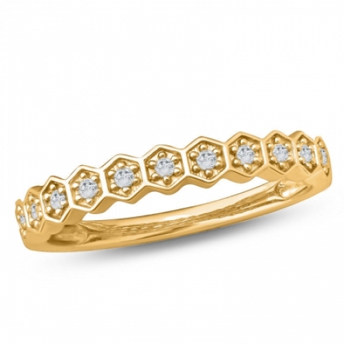 Женское кольцо из желтого золота 585 пробы с бриллиантом