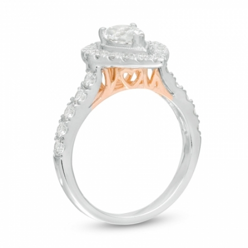 Помолвочное кольцо из золота 585 пробы с бриллиантом