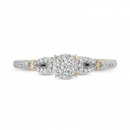 Помолвочное кольцо из серебра 925 пробы с бриллиантом