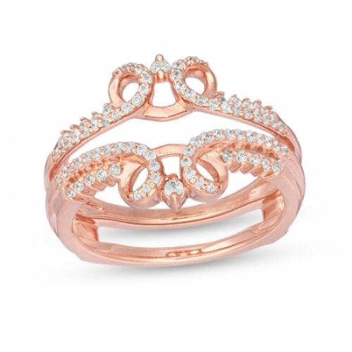 Женское кольцо из красного золота 585 пробы с бриллиантом
