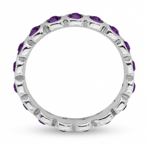 Женское кольцо из серебра с кристалом