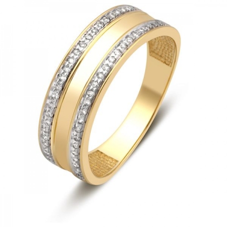 Ювелирная компания «ТИТУЛ» Обручальное кольцо из жёлтого золота с бриллиантами