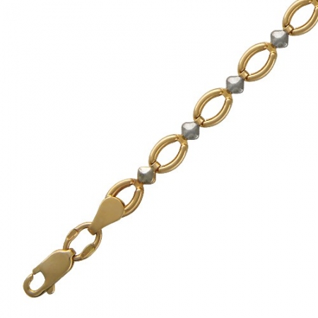 Декоративный браслет из красного золота без камней