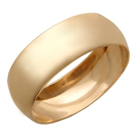 Ювелирный дом Эстет Обручальное кольцо из красного золота без камней