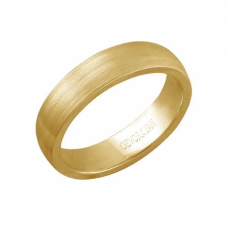 Ювелирный дом Эстет Обручальное кольцо из желтого золота без камней
