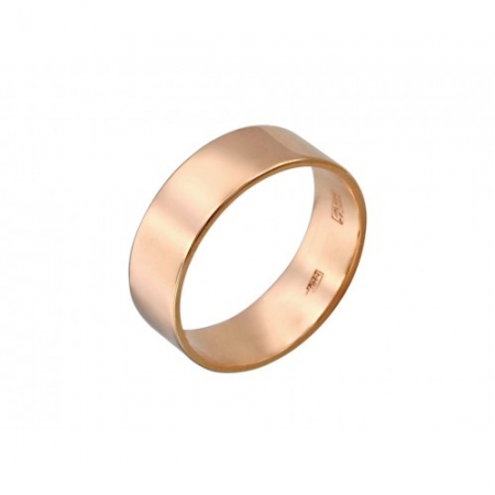 01О010261 обручальное золотое кольцо без камней