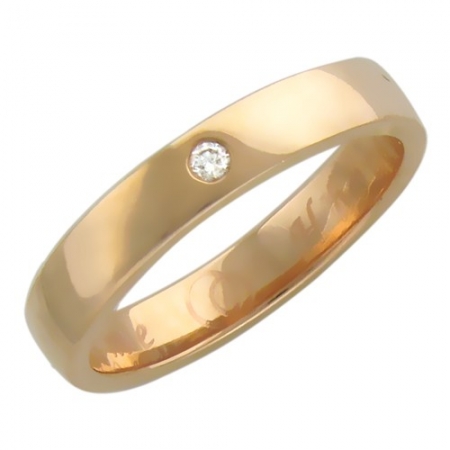 Ювелирный дом Эстет Обручальное золотое кольцо c бриллиантом