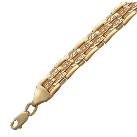 01Б760595 декоративный браслет из комбинированного золота без камней