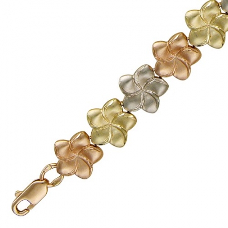 01Б761380 декоративный браслет из комбинированного золота без камней