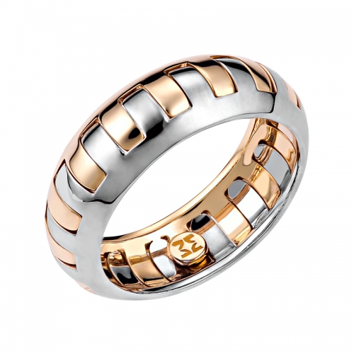 Женское кольцо из комбинированного золота
