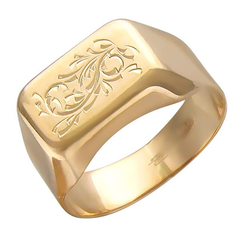 Мужское кольцо из золота