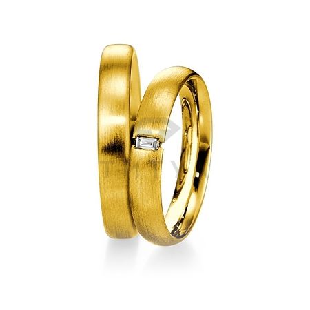 Т-27958 золотые парные обручальные кольца (ширина 4 мм.) (цена за пару)