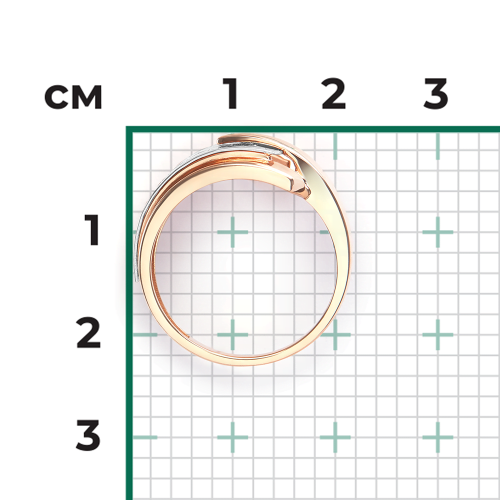 Кольцо из комбинированного золота