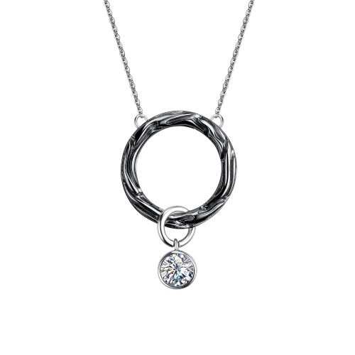 Ювелирная фабрика «Алькор» Колье серебра с Swarovski Zirconia