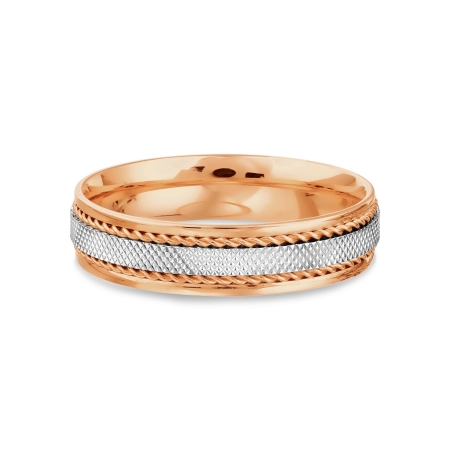 Т130619043 кольцо обручальное из разных цветов золота