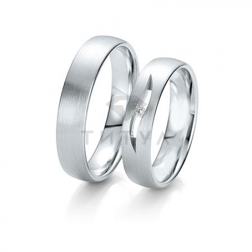 Золотые парные обручальные кольца (ширина 5 мм.) (цена за пару)