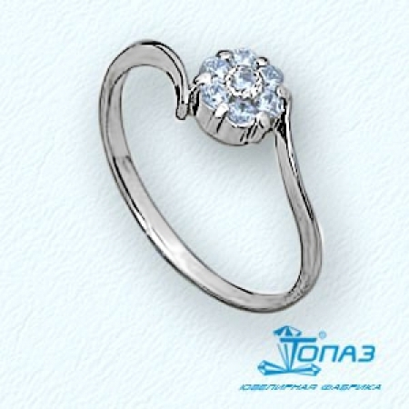 Т30101520 кольцо из белого золота с бриллиантами
