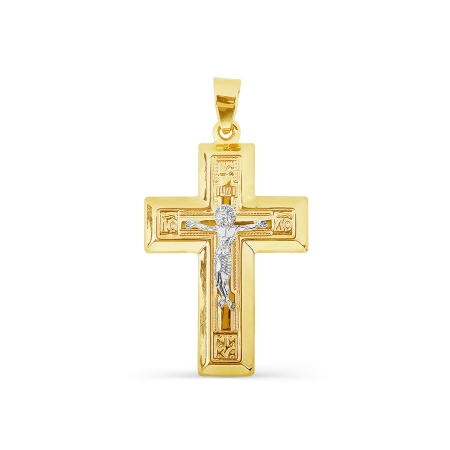 Крестик из желтого золота
