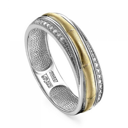 Ювелирный дом Kabarovsky Женское кольцо из красного золота с бриллиантом
