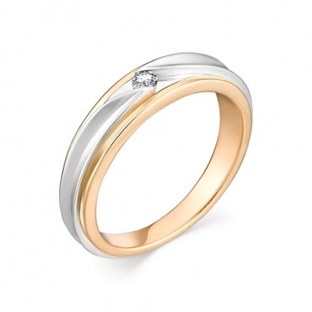12888-100 золотое кольцо с бриллиантом