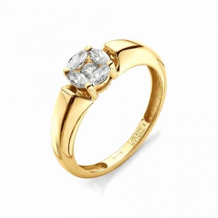 1681-100 золотое кольцо с бриллиантами