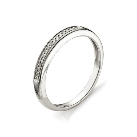 1671-200 женское кольцо из белого золота с бриллиантом