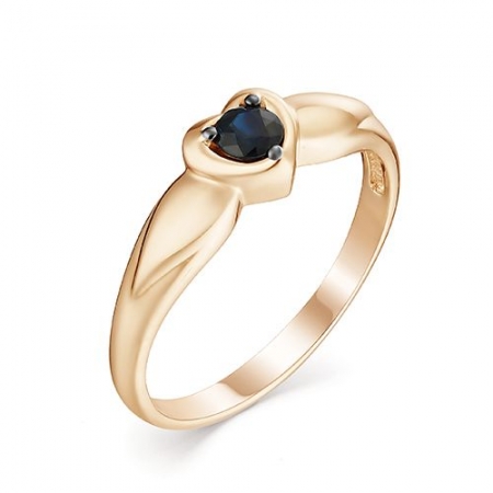 13006-102 золотое кольцо с сапфиром