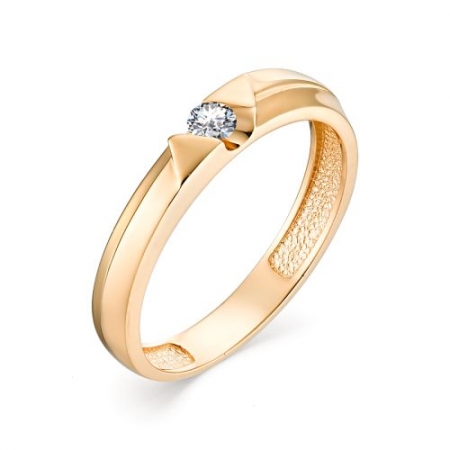 13012-100 золотое кольцо с бриллиантом