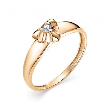 12713-100 золотое кольцо с бриллиантом