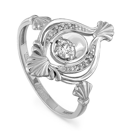 Ювелирный дом Kabarovsky Женское кольцо из белого золота с бриллиантом