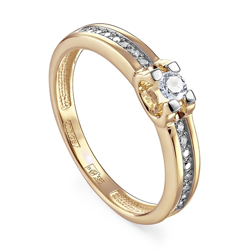 Ювелирный дом Kabarovsky Женское кольцо из желтого золота с бриллиантом