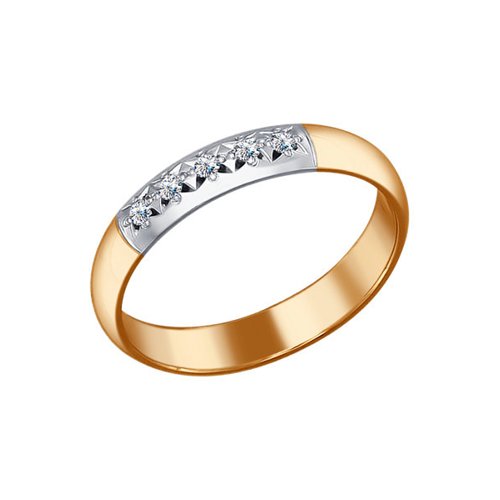 SOKOLOV Золотое кольцо c бриллиантами SOKOLOV