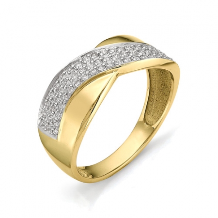 11275-300 женское кольцо из желтого золота с бриллиантом