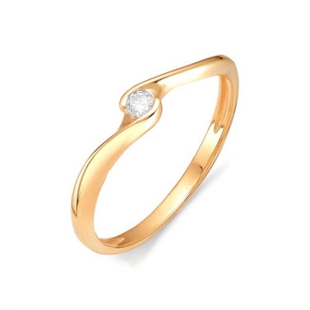 Россия Женское кольцо из золота с бриллиантом