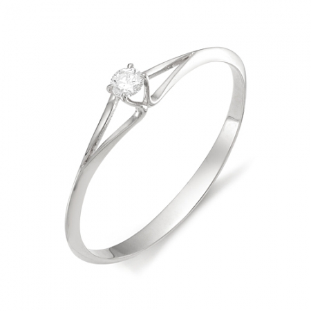 11708-200 женское кольцо из белого золота с бриллиантом