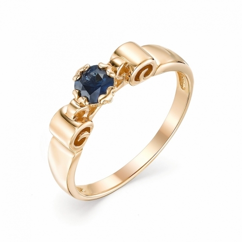 Женское золотое кольцо (Сапфир)