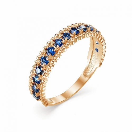 Женское золотое кольцо с сапфиром