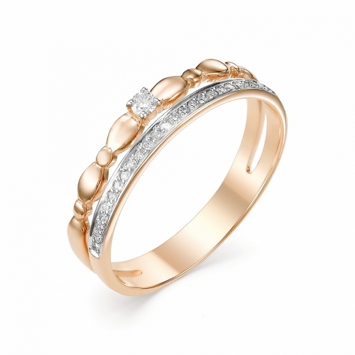 Ювелирная фабрика «Алькор» Золотое кольцо (Бриллиант)