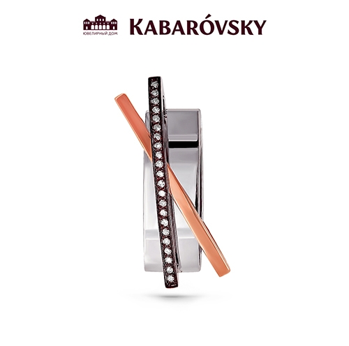 Ювелирный дом Kabarovsky Подвеска из красного золота 585 пробы с бриллиантами