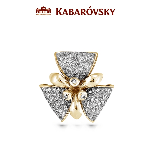 Ювелирный дом Kabarovsky Подвеска из желтого/лимонного золота 585 пробы с бриллиантами