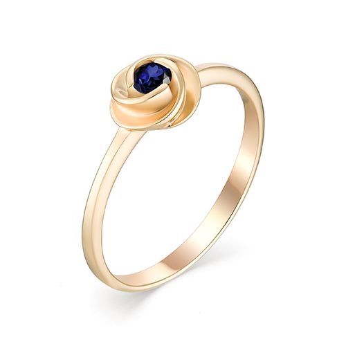 Женское кольцо из золота с сапфиром