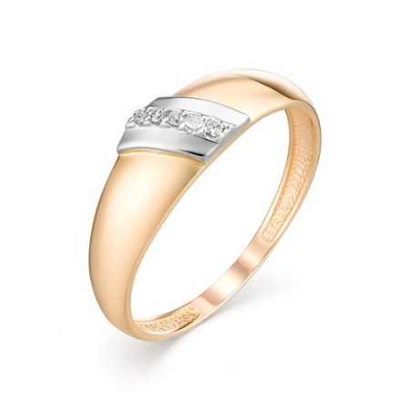 13111-100 обручальное кольцо из золота с бриллиантом