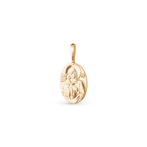 Золотая иконка "Феодоровская икона Божией Матери"