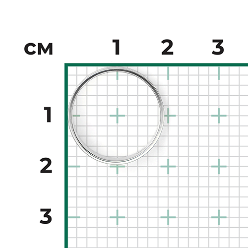 Обручальное кольцо из белого золота